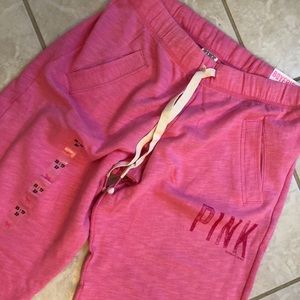 NWT Victoria’s Secret pink XS Boyfriend sweatpant